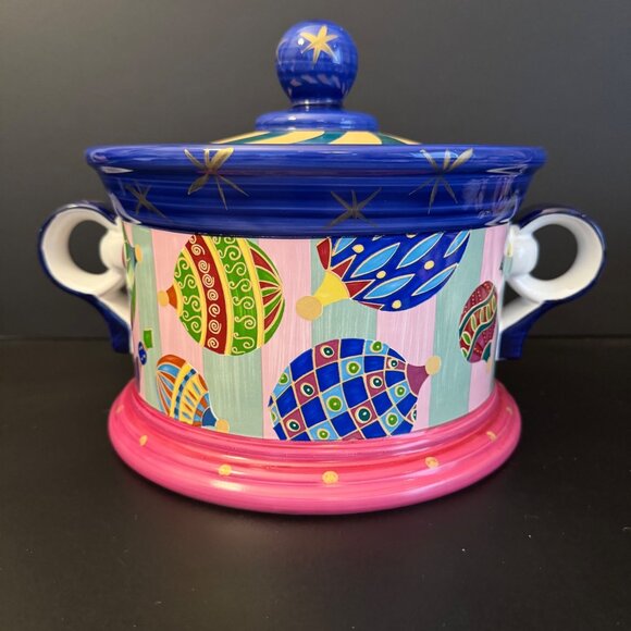 The Essex Collection Other - The Essex Collection Kaleidoscope Pattern Round Covered Casserole 8 3/4"